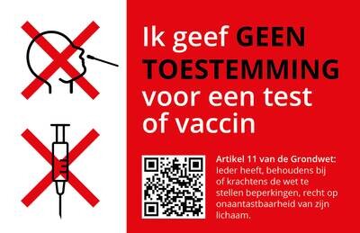 Geen toestemmingskaartje volwassenen
