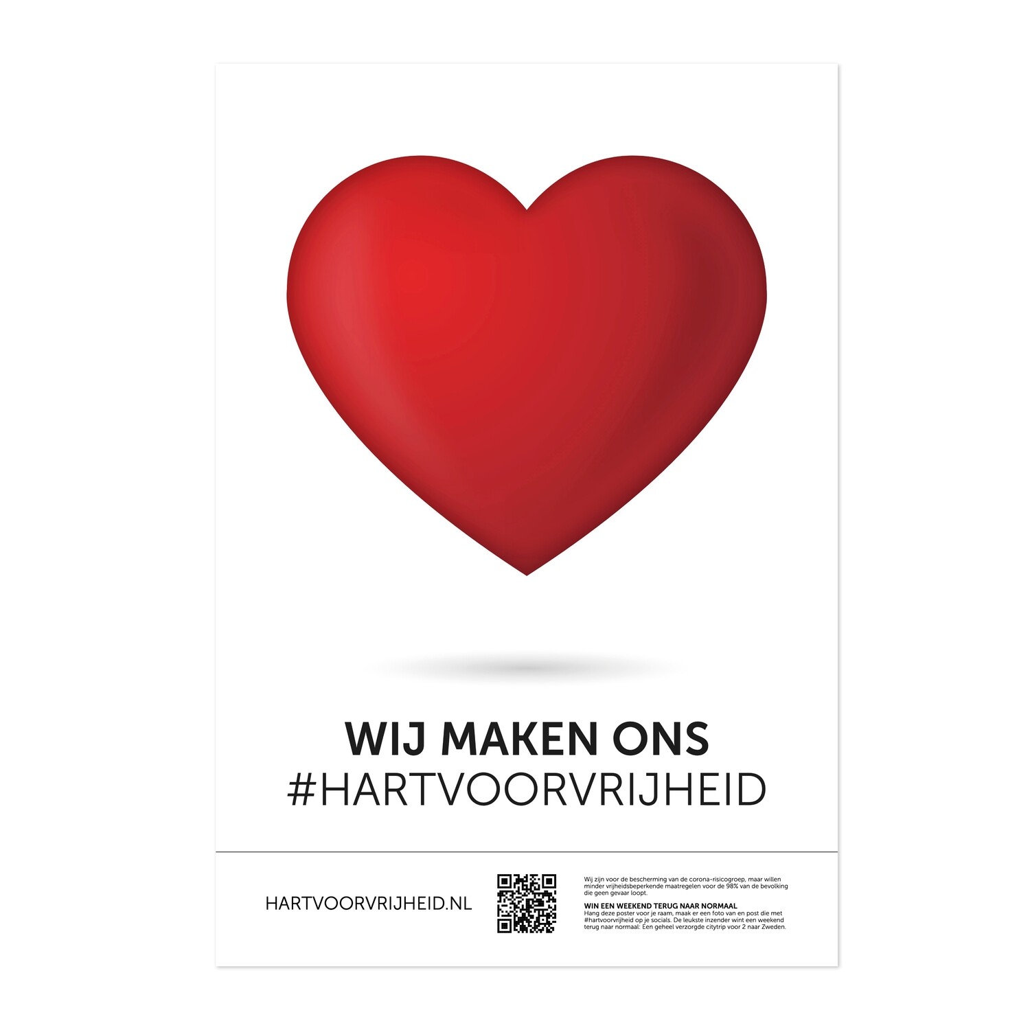 A2 poster #Hartvoorvrijheid