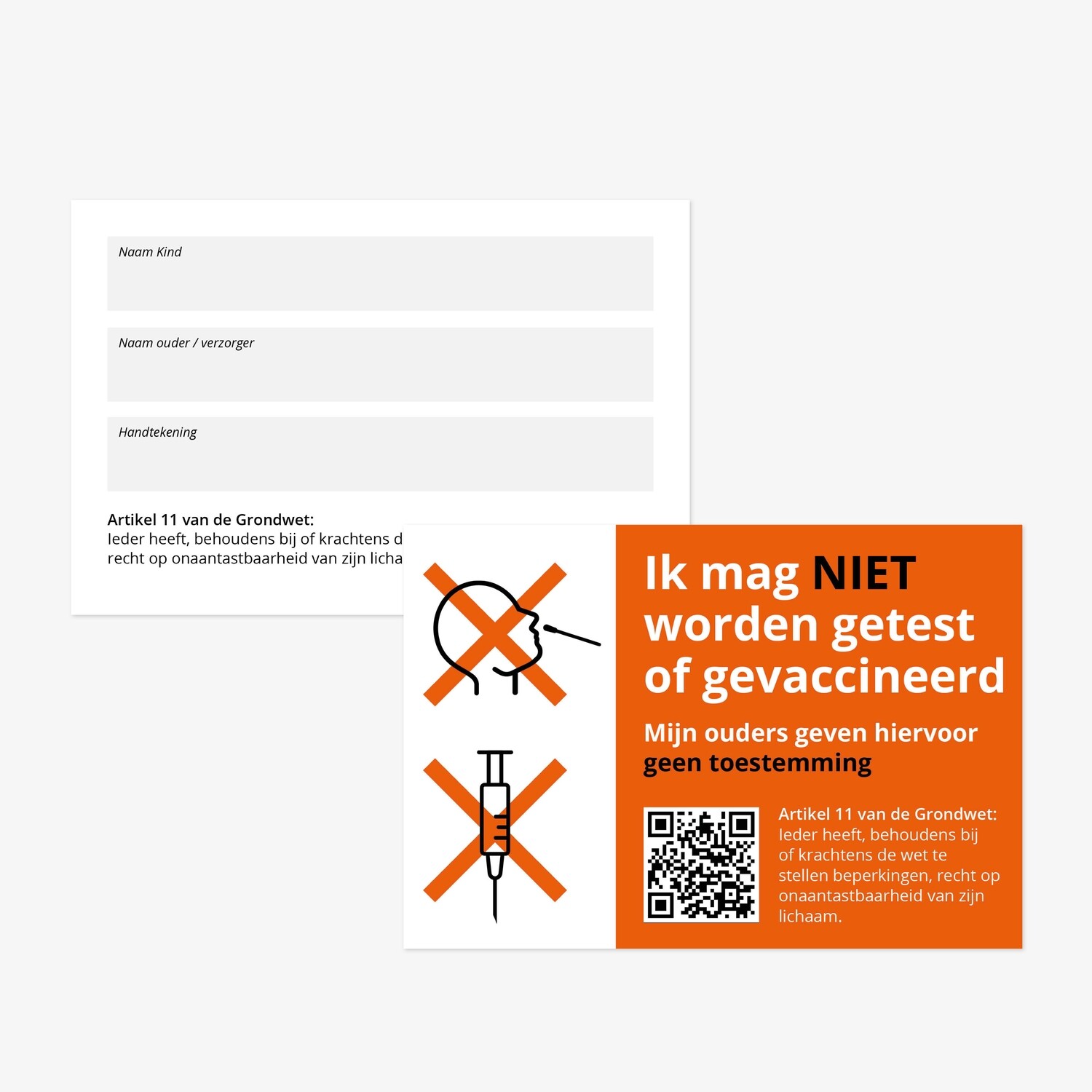 Geen toestemmingskaartje kind