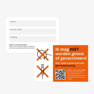 Geen toestemmingskaartje kind