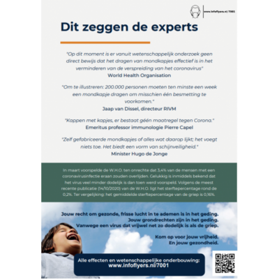 Flyer Mondkapje op? Weet wat je draagt!