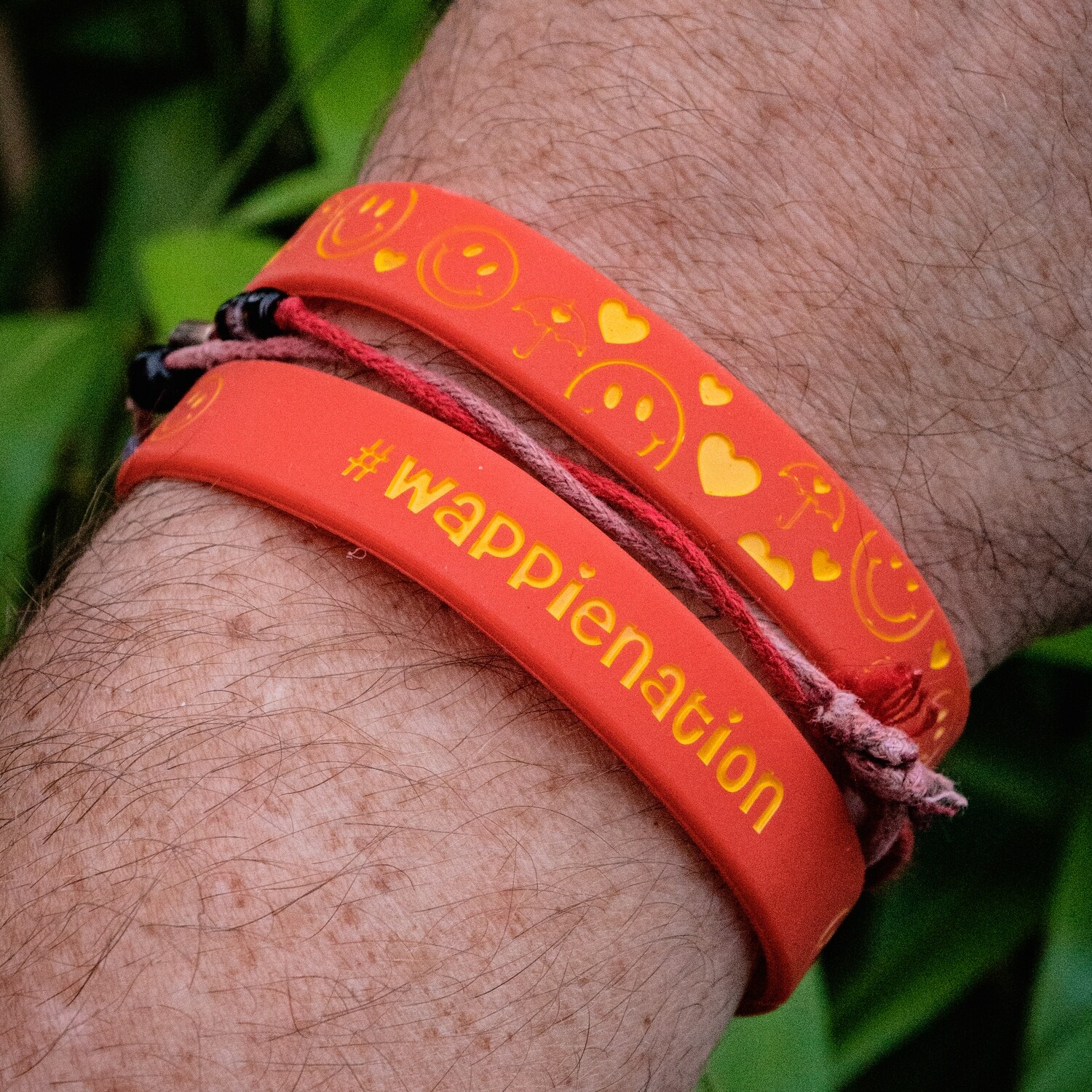 Polsbandje 
#WAPPIENATION - Oranje - L