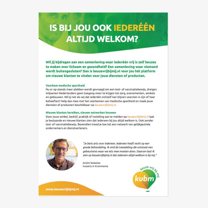 A5 flyer Keuze Vrij Bij Mij