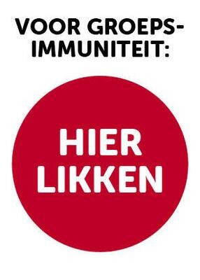 HIER LIKKEN 10 Stickers