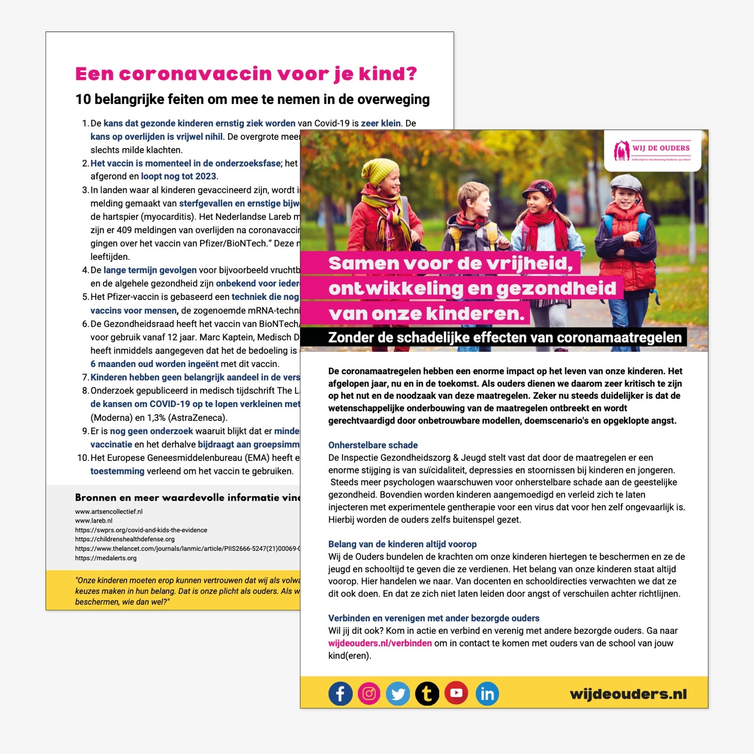 A5 Flyer
Wij de ouders