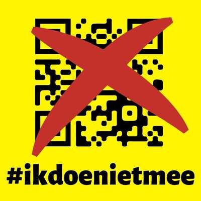 #ikdoenietmee 25 stickers