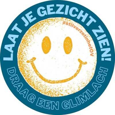 Laat je gezicht zien, draag een glimlach - 25 stickers