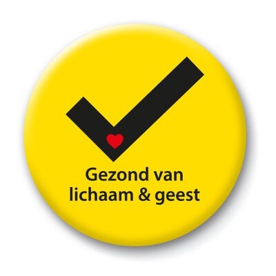 Gezond van lichaam en geest button
