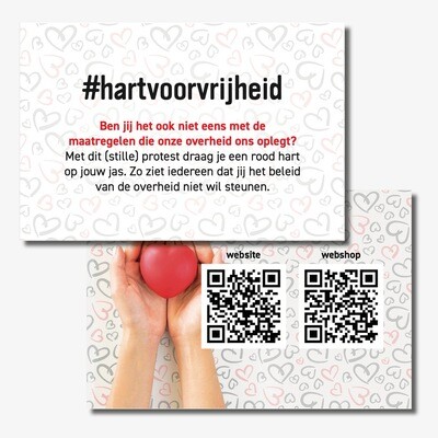 Visitekaartje #Hartvoorvrijheid