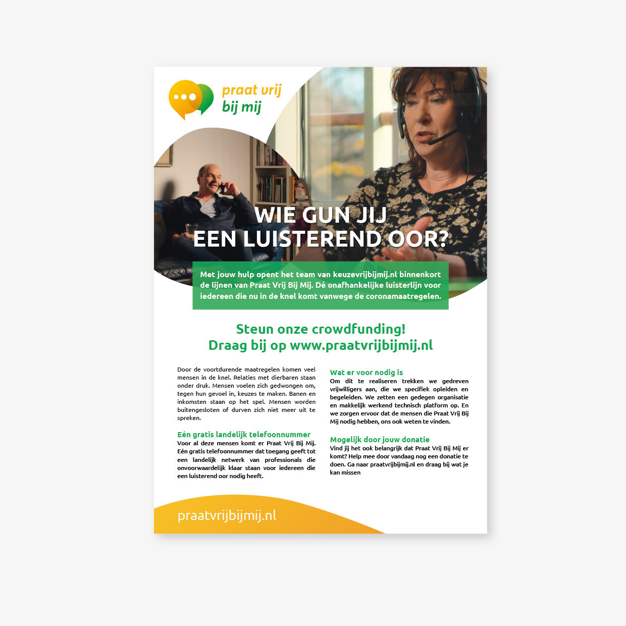 A5 flyer Praat Vrij Bij Mij