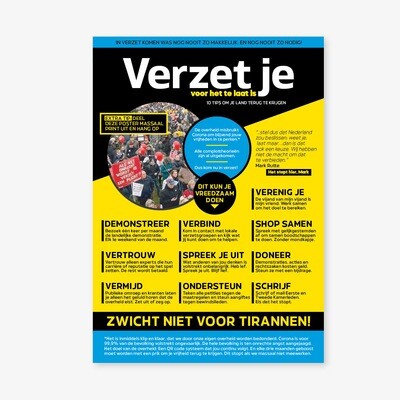 A3 poster 
Verzet je