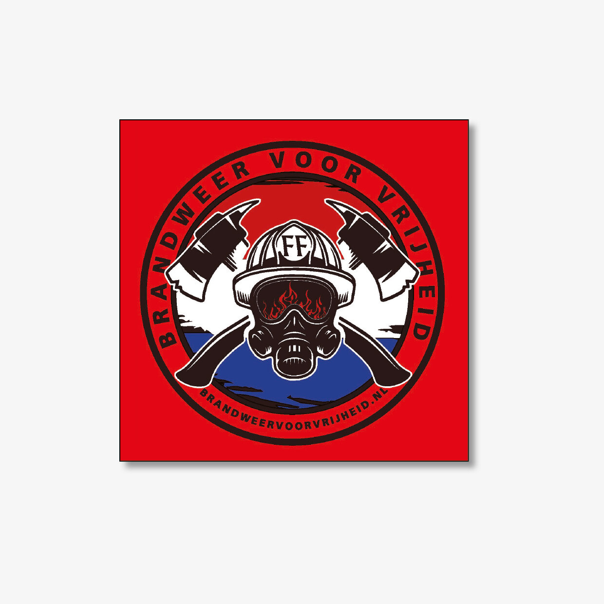 10 stickers Brandweer voor Vrijheid