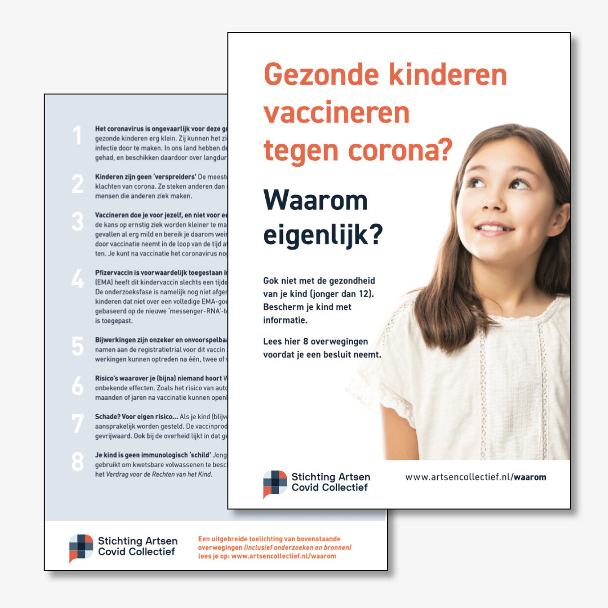 Gezonde kinderen vaccineren, Waarom? flyers (A5)