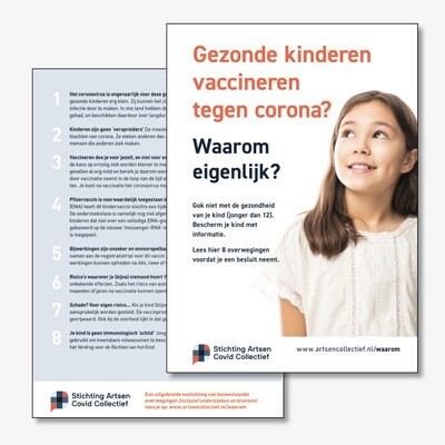 Gezonde kinderen vaccineren, Waarom? flyers (A5)