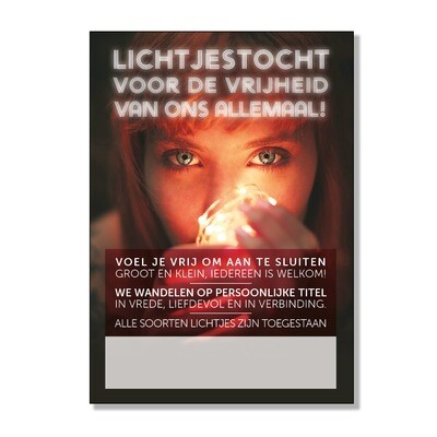 Algemene A2 Poster voor Lichtjestochten