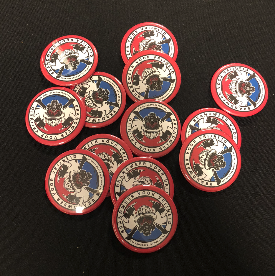 Button Brandweer voor Vrijheid