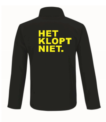 DAMES Softshell jas HET KLOPT NIET.