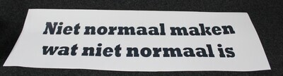 Middelmaat Banner met eigen tekst