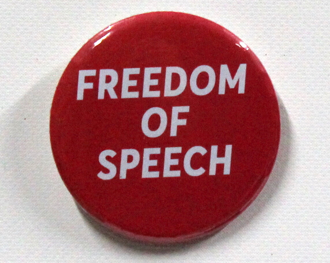 Button Freedom of speech