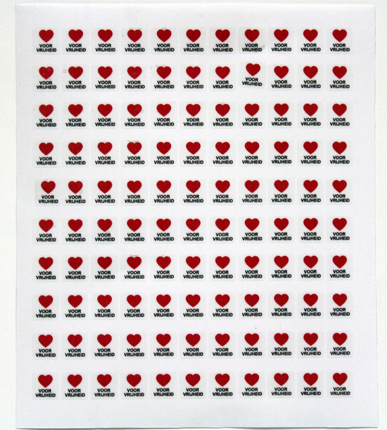 Hartvoorvrijheid badge stickers