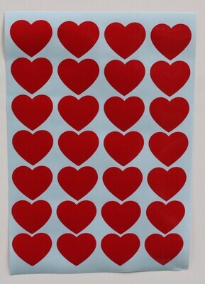 Autostickers HARTVOORVRIJHEID 28 kleine harten