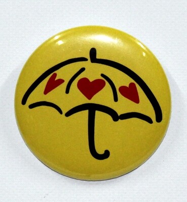 Button gele pluutjes
