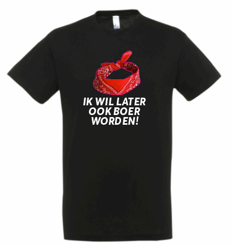 Kinder T-shirt  Ik wil later ook boer worden