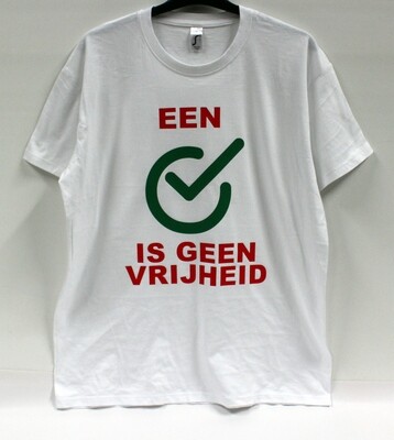 T-shirt  Een groen vinkje