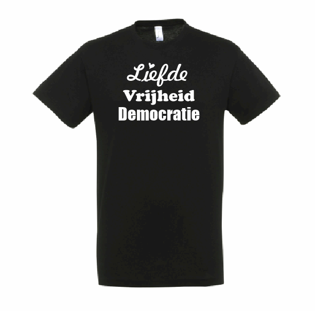 T-shirt  Liefde vrijheid democratie