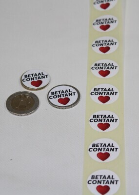 MUNT STICKERS  Hartvoorvrijheid (per 100 st)
