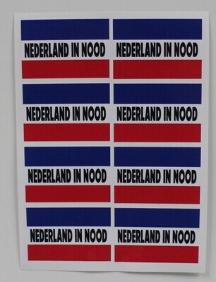 Autostickers NEDERLAND IN NOOD