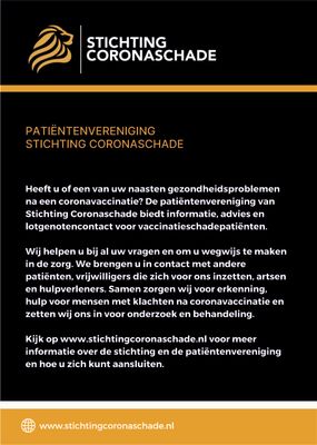 Flyer stichting coronaschade
