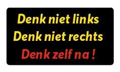 12 Auto stickers DENK ZELF NA !