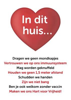 A3 poster  'In dit huis..'