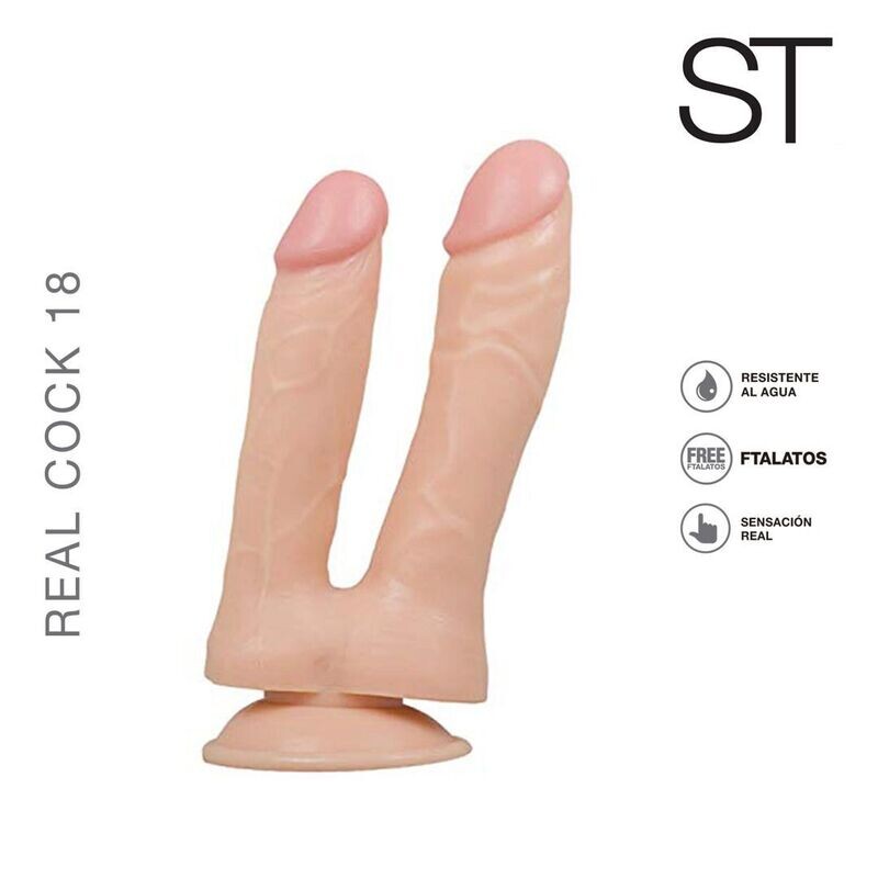 REAL COCK 18 Versatilidad Adherente: Descubre Nuevas Sensaciones