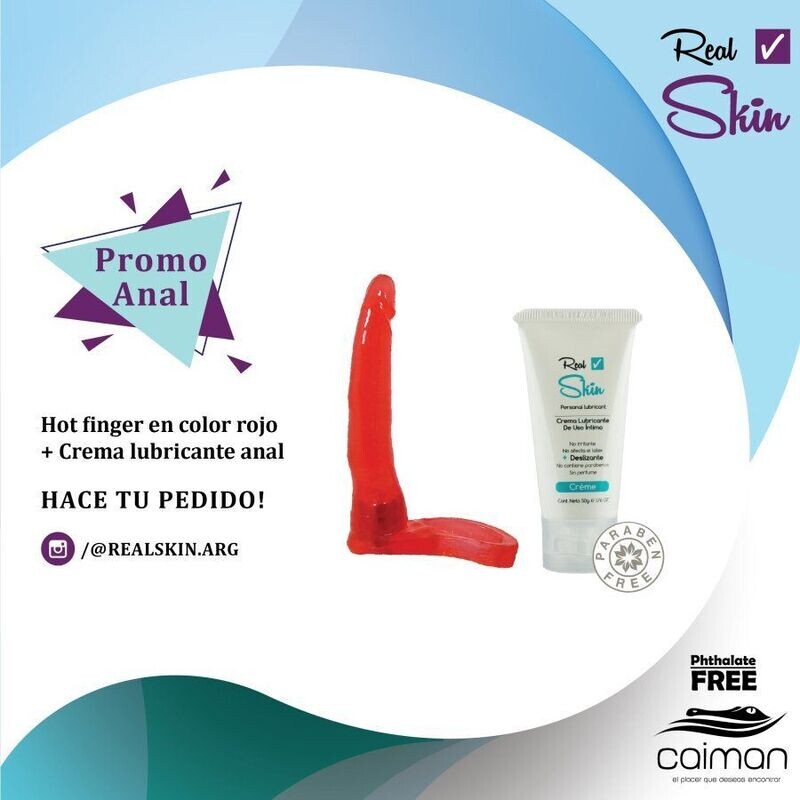 PROMO CREMA + HOT FINGER L ROJO