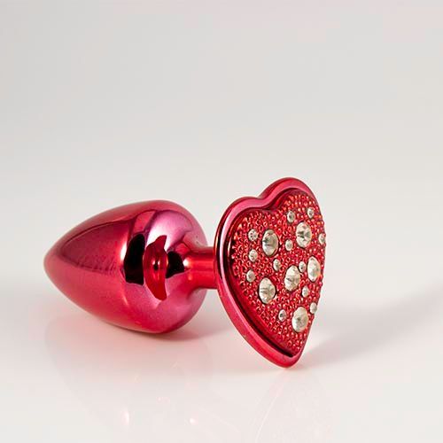 PLUG METAL MEDIUM CORAZON calidad premium 6,5 cm de largo x 3,0 cm de grosor
