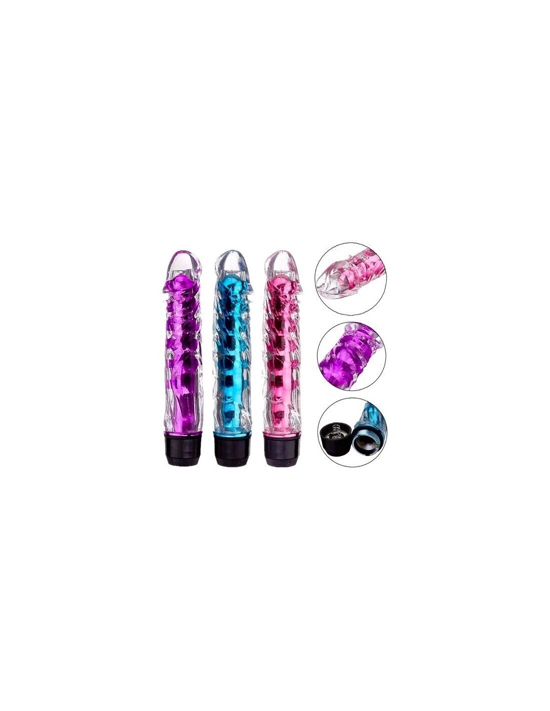 VIBRADOR CON FUNDA SUAVE DE SILICONA