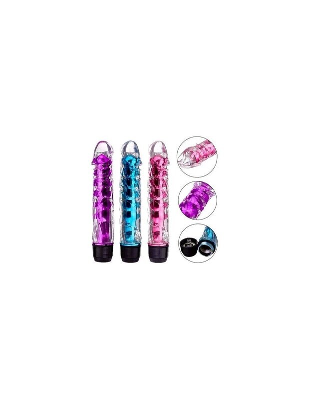 VIBRADOR CON FUNDA SUAVE DE SILICONA