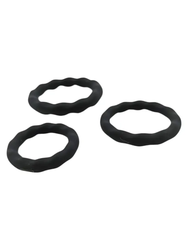 KIT DE ANILLOS SILICONA PIEL DE DURAZNO CON TEXTURA MAYOR DURACION. TJ3113