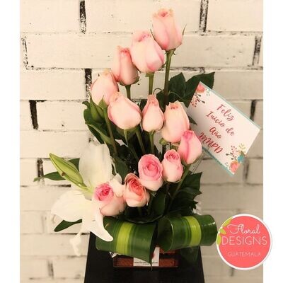 Ruby de 12 rosas