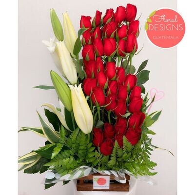 Ruby de 36 rosas