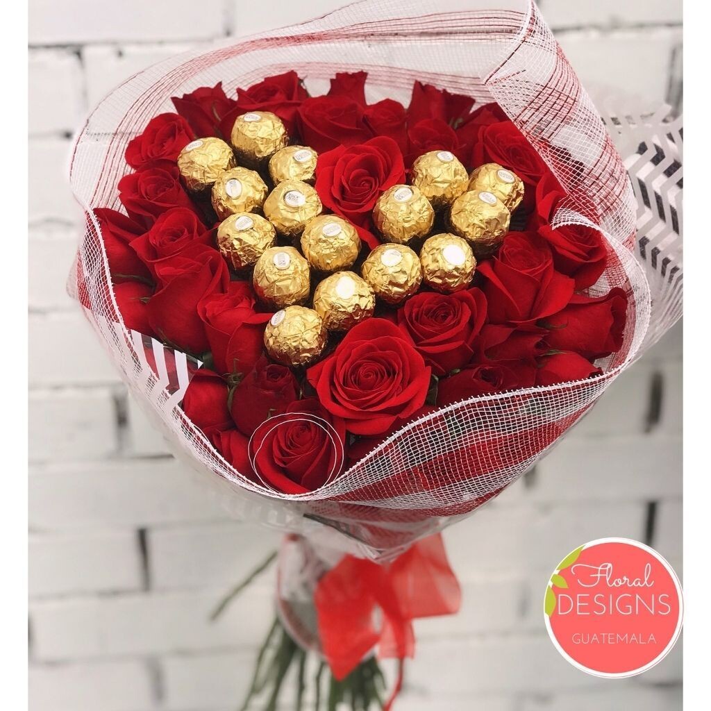 Love bouquet + Ferrero