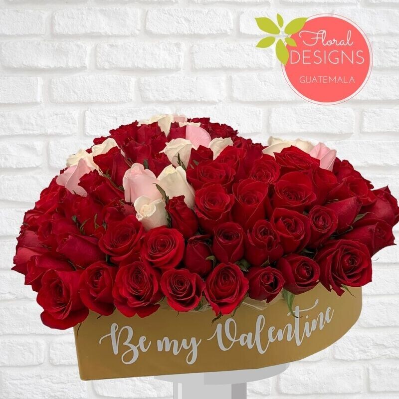 Caja Amor Amor 120 rosas
