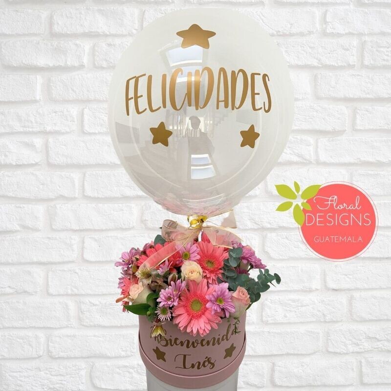 Caja cariño + globo burbuja