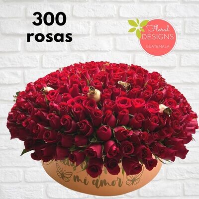 Rounbox Colosal de 300 rosas
