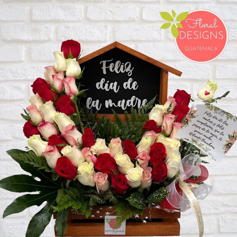 Casita de amor tricolor