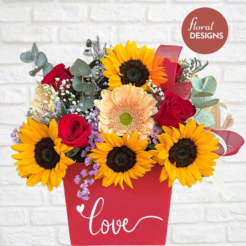 Red box de flores mixtas