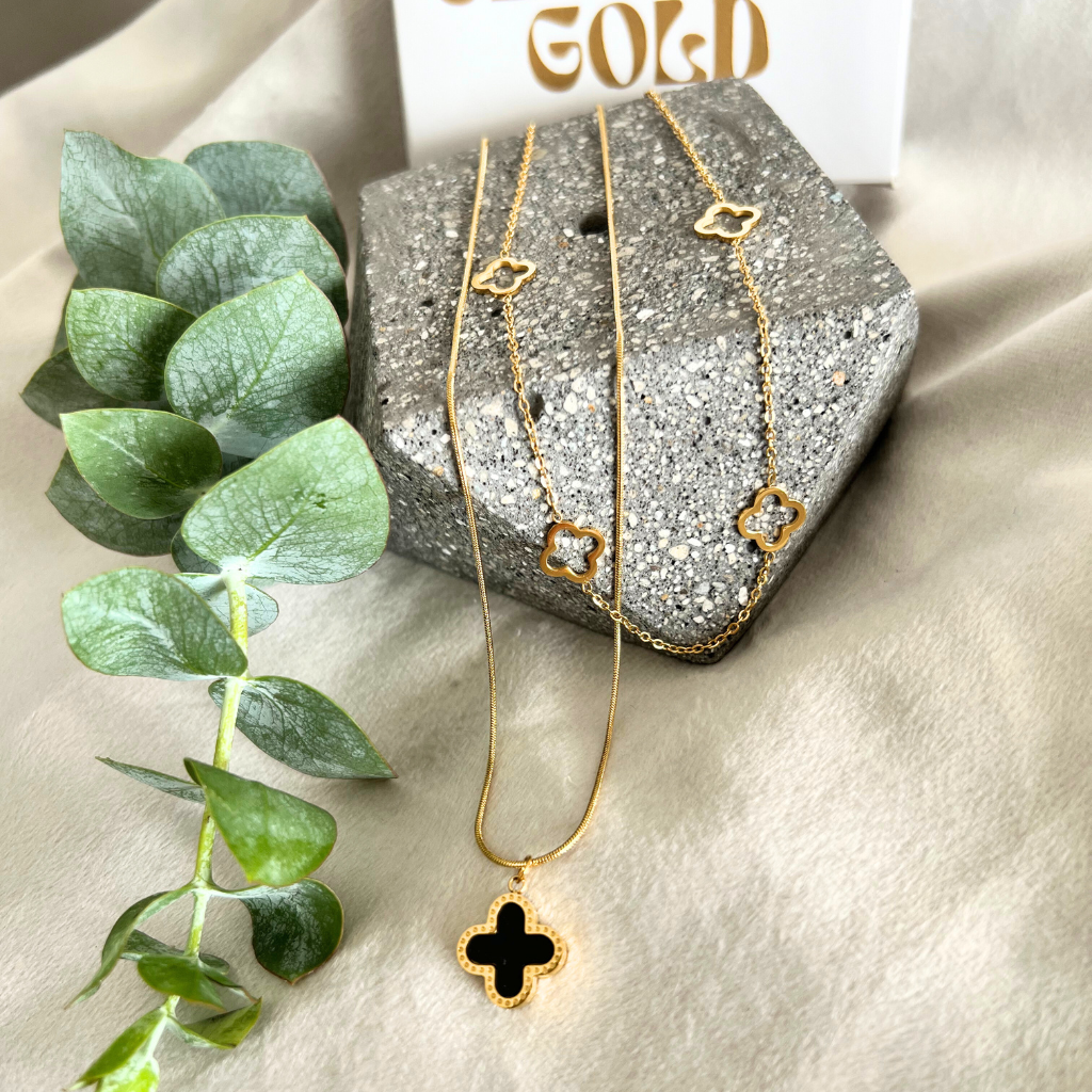 Collar Black gold