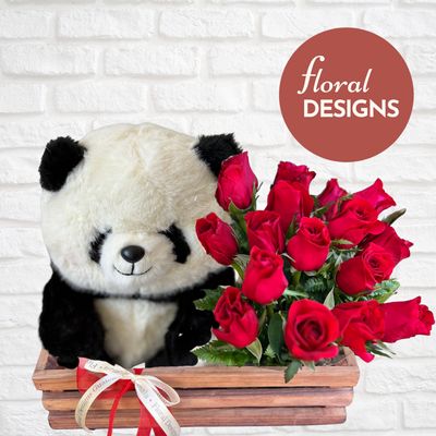 Arreglo de Pandita + rosas 🐼🌹